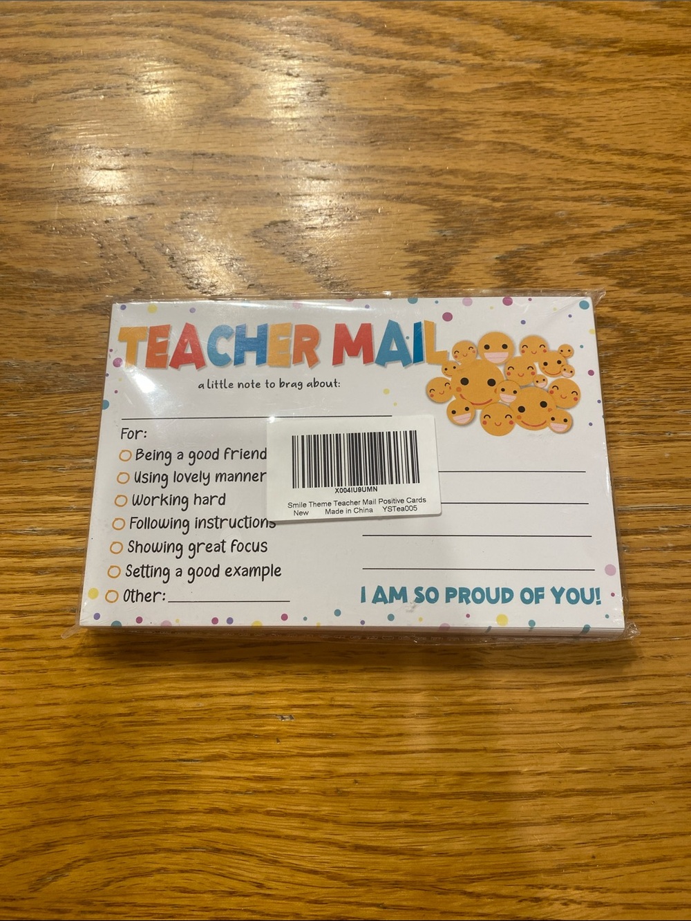 Teacher Mail Positive Notes - Colorful Emoji Design